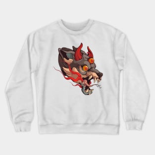 demonic wolf Crewneck Sweatshirt